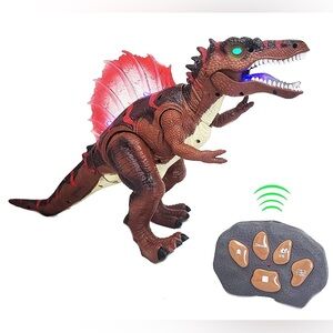 Maggie Remote Control Dino Spinosaurus Toy Walking & Roaring Dinosaurs LED Light
